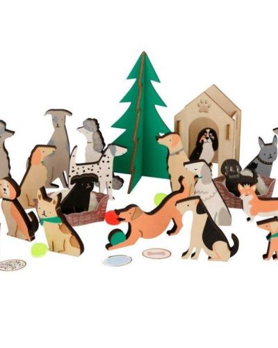 Meri Meri Dog Wooden Advent Calendar
