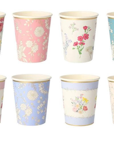 Meri Meri English Garden Party Cups 8pk