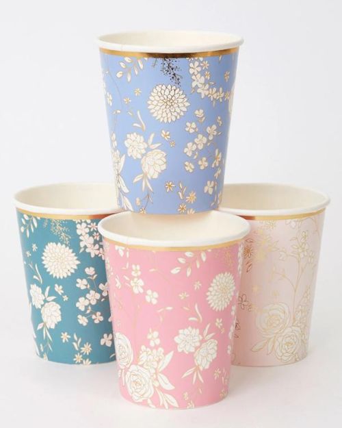 Meri Meri English Garden Party Cups 8pk