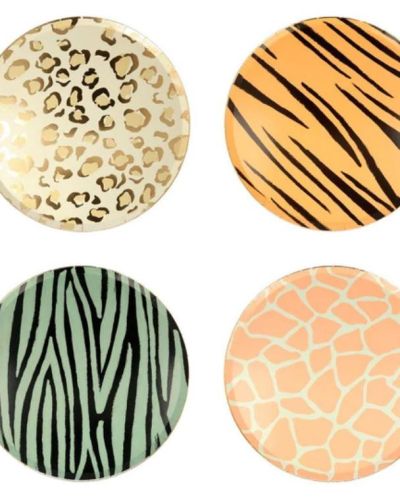 Meri Meri Safari Animal Print Dinner Plates 8pk