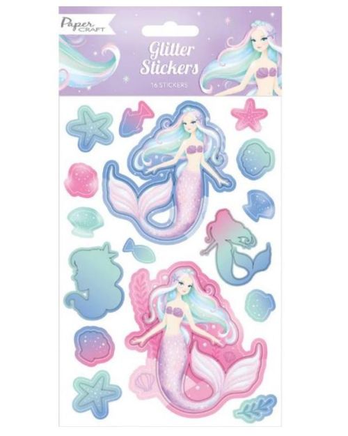 Mermaid Glitter Stickers