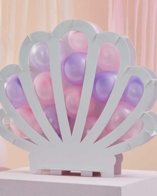 Mermaid Shell Balloon Mosaic Stand