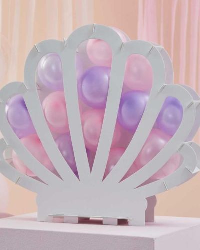 Mermaid Shell Balloon Mosaic Stand