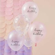 Mermaid Shell Confetti Balloons 5pk