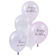Mermaid Shell Confetti Balloons 5pk