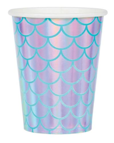 Mermaid Shine Iridescent Cups 8pk