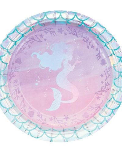 Mermaid Shine Lunch Plates 8pk