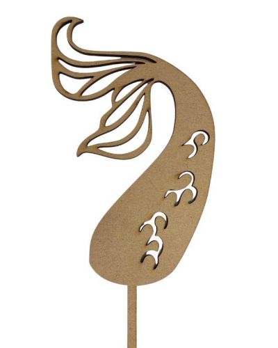 Mermaid Tail Cake Topper – Wood