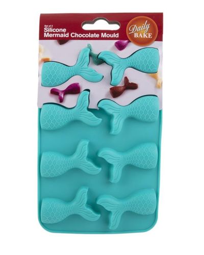 Mermaid Tail Silicone Chocolate Moulds 2pk