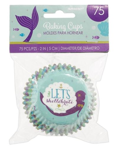 Mermaid Wishes Cupcake Cases 75pk