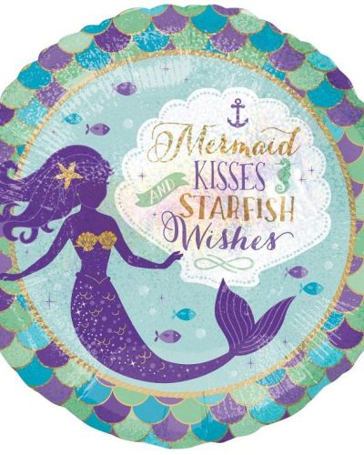 Mermaid Wishes Foil Balloon