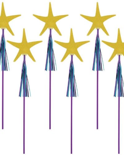 Mermaid Wishes Starfish Wands 6pk