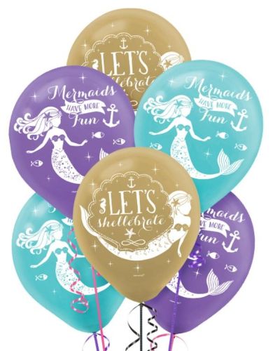 Mermaid Wishes Balloons 6pk