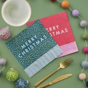 Merry & Bright Christmas Napkins 16pk