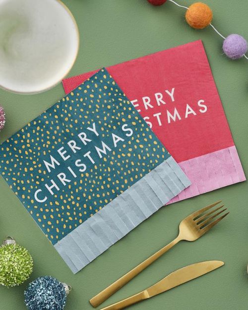 Merry & Bright Christmas Napkins 16pk