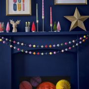 Merry & Bright Felt Beads Christmas Garland