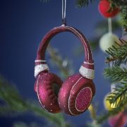 Merry & Bright Headphones Tree Decoration