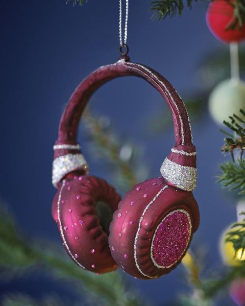 Merry & Bright Headphones Tree Decoration