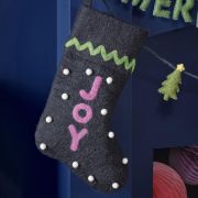 Merry & Bright Joy Felt Stocking