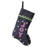 Merry & Bright Joy Felt Stocking