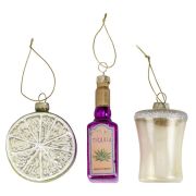 Merry & Bright Tequila Tree Decorations Set of 3