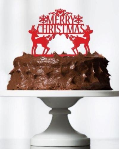 Merry Christmas Cake Topper