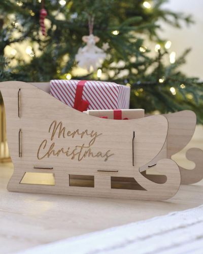 Merry Little Christmas Present Sleigh