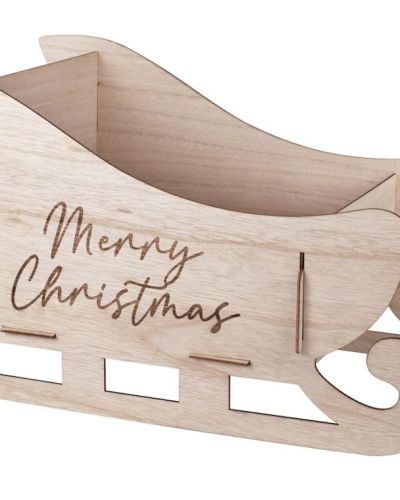 Merry Little Christmas Present Sleigh