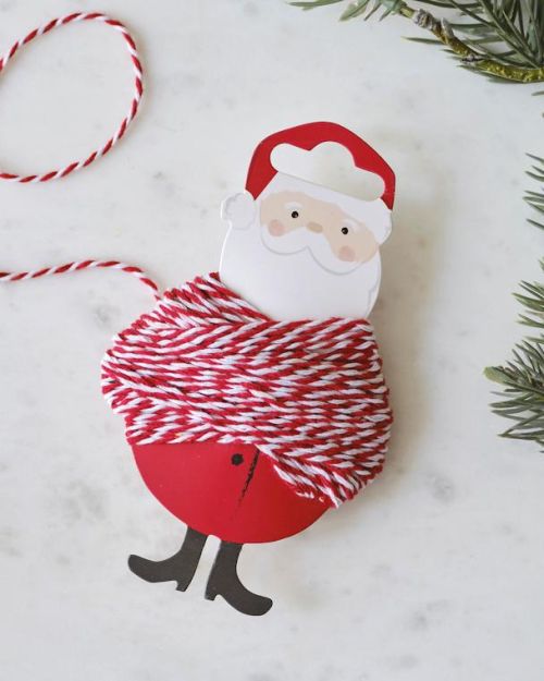 Merry Little Christmas Red & White Twine