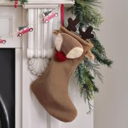 Merry Little Christmas Reindeer Stocking