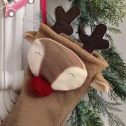 Merry Little Christmas Reindeer Stocking