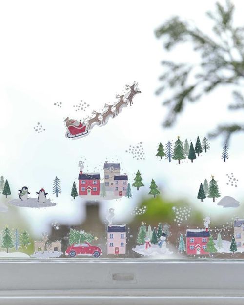 Merry Little Christmas Window Stickers