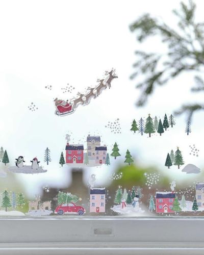 Merry Little Christmas Window Stickers