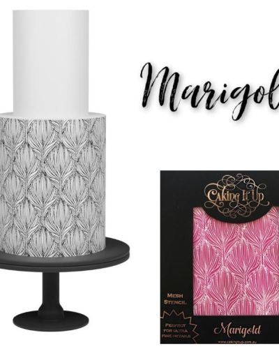 Caking It Up – Mesh Stencil Marigold