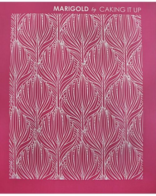 Caking It Up – Mesh Stencil Marigold