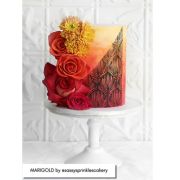 Caking It Up – Mesh Stencil Marigold