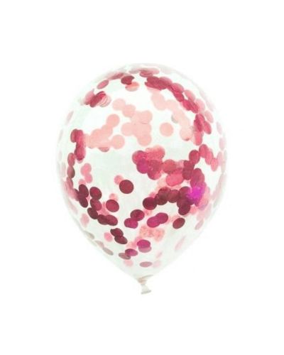 Metallic Pink Confetti Balloon – Single