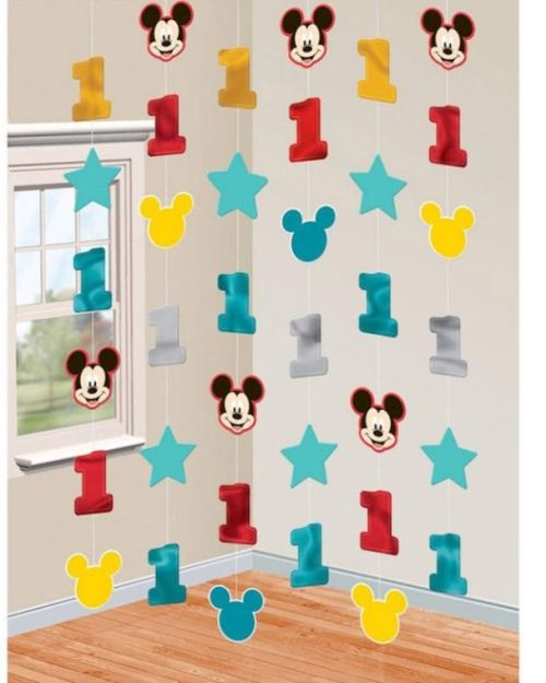 Mickey 1st Birthday String Decorations