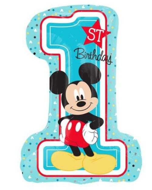 Mickey 1st Birthday SuperShape Foil Balloon