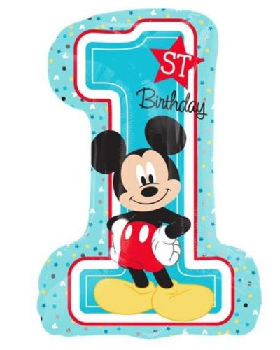 Mickey 1st Birthday SuperShape Foil Balloon