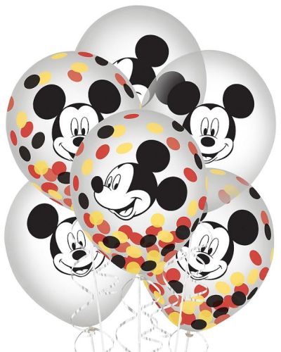 Mickey Mouse Forever Confetti Balloons 6pk