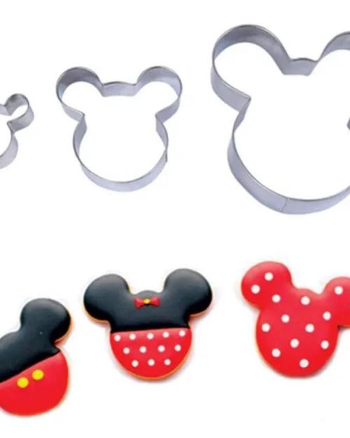 Mickey Mouse Cookie Cutters 3pce Set