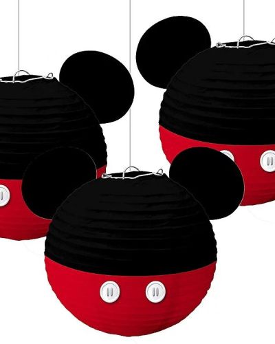 Mickey Mouse Forever Paper Lanterns 3pk