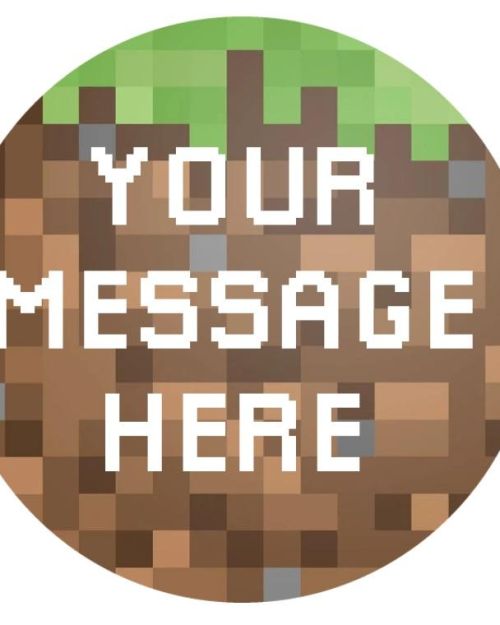 Edible Icing Image – Pixels Round