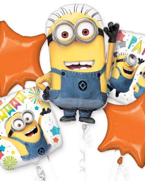 Minions Foil Balloon Bouquet