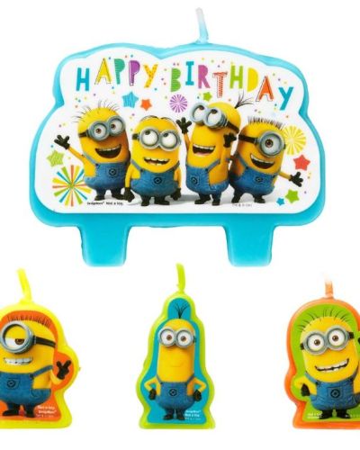 Minions Moulded Candles Set