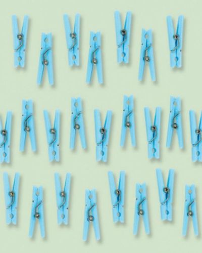 Baby Shower Mini Clothes Pegs 24pk Blue