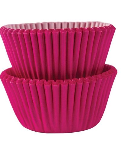Mini Cupcake Cases 100pk – Bright Pink