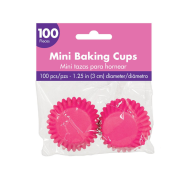 Mini Cupcake Cases 100pk – Bright Pink