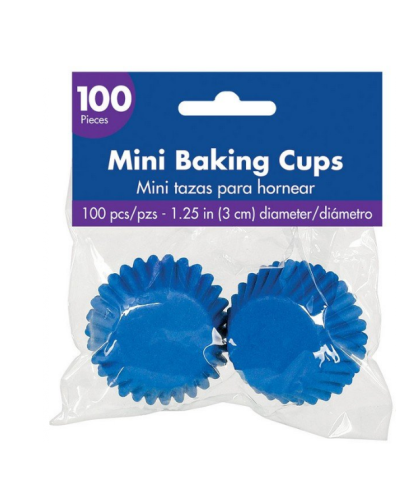 Mini Cupcake Cases 100pk – Royal Blue